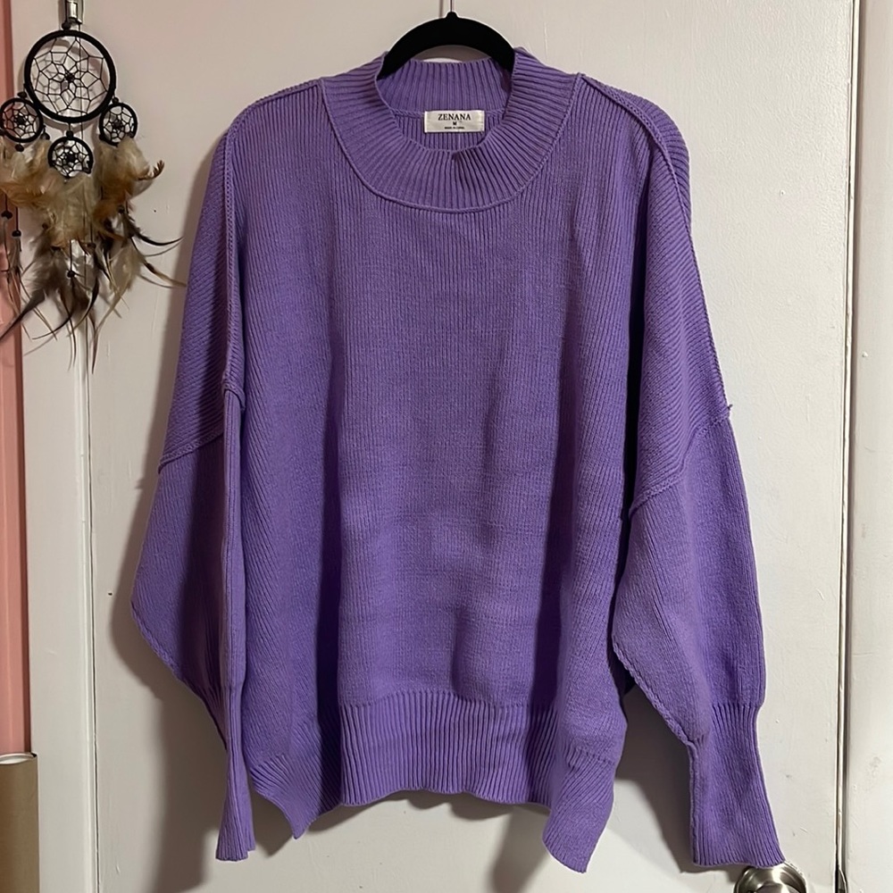 Lilac oversized sweater